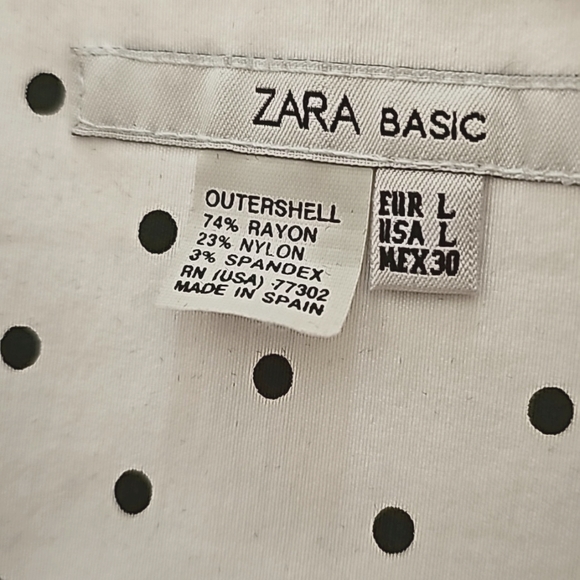 ZARA Polka-dot Strappless A-Line Dress - Picture 7 of 7